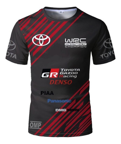 Camisetas Wrc Toyota Racing Car Rally