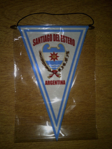 Banderin Paño 37cm Provincia De Santiago Del Estero