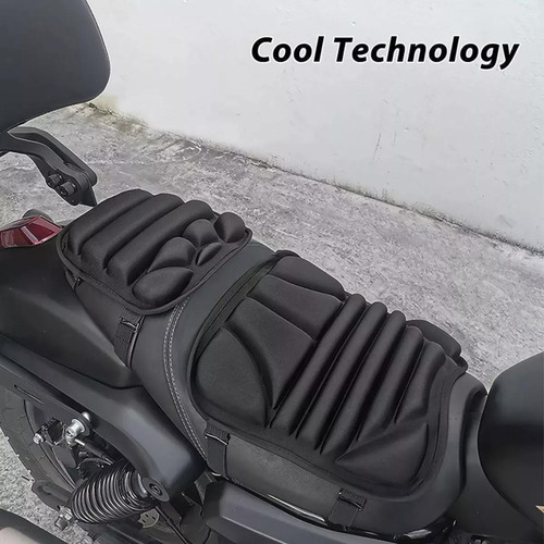 2 Cojines De Gel 3d Para Asiento De Motocicleta Y