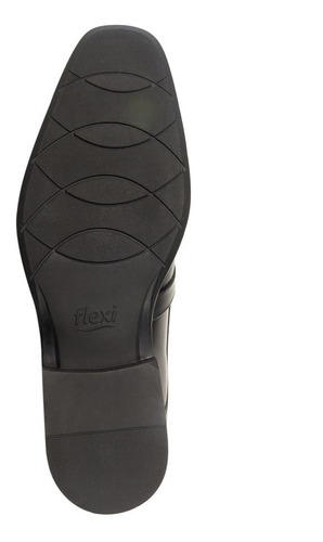 Calzado Zapato Flexi 90704 Negro Tan Casual Oficina Vestir