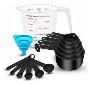 Juego De Tazas Cucharas Medidora 11pc Para Cocina Reposteria