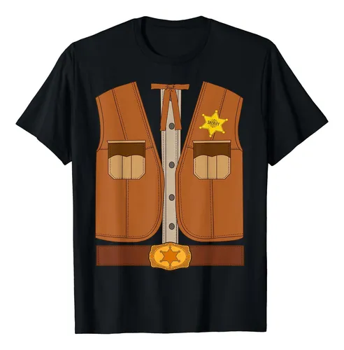 Camisa De Disfraz De Sheriff Occidental Para Halloween Wild