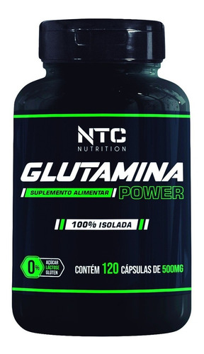 Suplemento L-glutamina 100% Isolada 120 Capsulas Pote Ntc