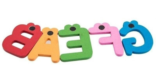 Pack 52 Letras Y 20 Números Imán Madera Colores Artico Store