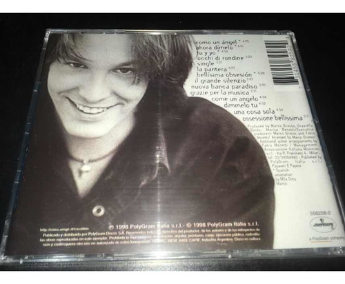 Fabrizio Casalino Como Un Angel Cd Nuevo Original Cerrado