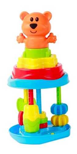Imagen 2 de 4 de Baby Roll Tower Osito, Jirafa, Cerdito - Aj Hogar