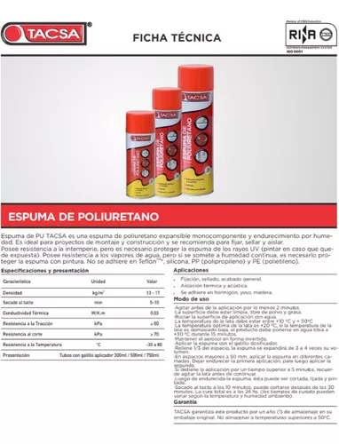 3M ESPUMA DE POLIURETANO AEROSOL 500ML (53745)