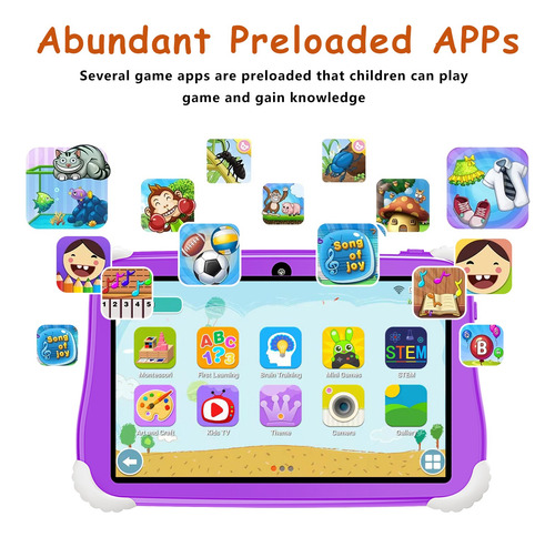 Tableta Para Niños Con Funda Android 11 6+128gb 7'' Wifi Rosa Chicle