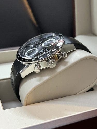Reloj Tag Heuer Carrera Automático Cal.16 100% Original Negro Negro Negro (Usado)