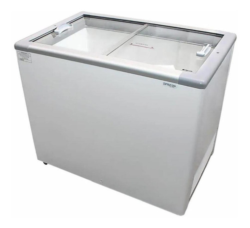 Freezer Horizontal Dupla Ação 311 L Conservador Expositor Porta De Vidro Fricon - 220v