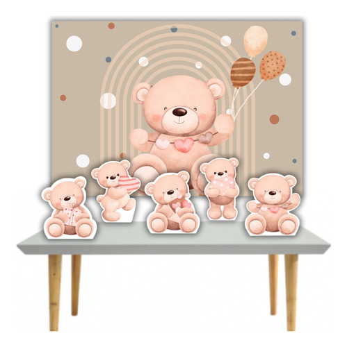 Urso Decoração Painel Displays Para Festa Aniversário