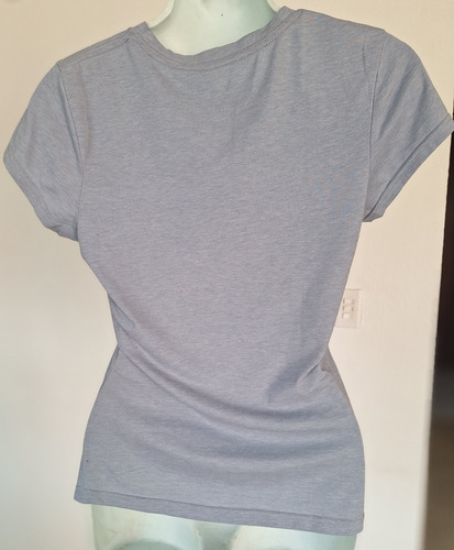 Playera Azul Claro Manga Corta Talla-m (jr) Py98 (Usado)