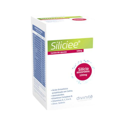Siliciee® 60 Cápsulas Tratamentos Dos Cabelos Unhas E Pele.