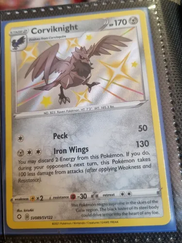 Corviknight Shiny Carta Pokémon Tcg Original+regalos (Usado)