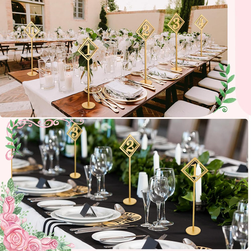30 Números De Mesa De Madera Para Recepción De Boda, Números