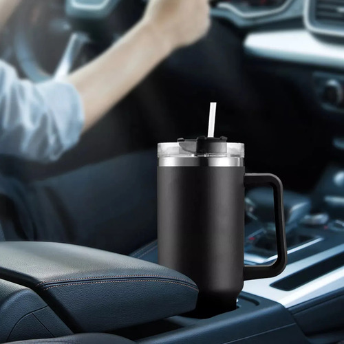 Vaso De Coche De 40 Oz Con Asa De Coche, Vaso Para Neumático