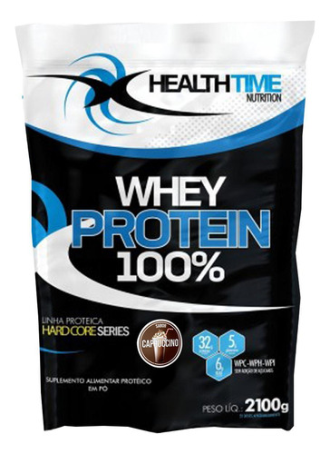 Whey Concentrado 100% 2,1kg Healthtime - Cappuccino