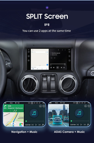Zk Estéreo De Pantalla Android 13 Para Jeep Wrangler