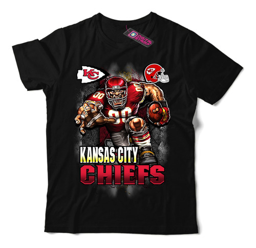 Remera Kansas City Chiefs Equipo Nfl 8 Dtg Premium