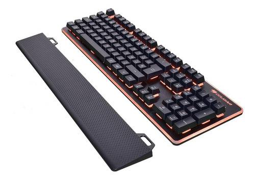 Imagen 4 de 4 de Teclado gamer Cougar Core QWERTY español España color negro con luz 8 colores