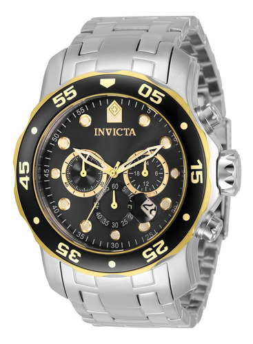 Reloj Para Hombre Invicta Pro Diver 33999 Plateado