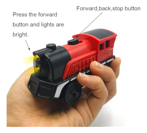 Tren De Carga A Pilas Para Tren De Madera, Juego