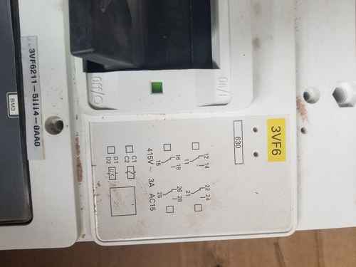 Disyuntor Siemens Vde 0660/ Iec 947-2. Ac 50/60 Hz. Cat A (Usado)