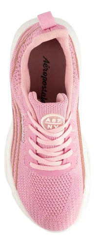 Tenis Aeropostale Rosa Deportivo Cómodo Transpirable Moda Casual Antideslizante Malla