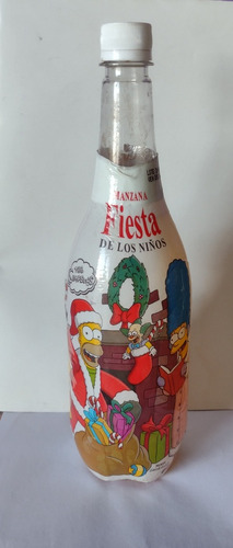 Botella De Sidra Edición Limitada De Los Simpsons Llena 
