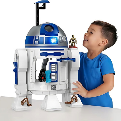 Boneco Gigante Star Wars R2d2 Som E Luz Imaginext