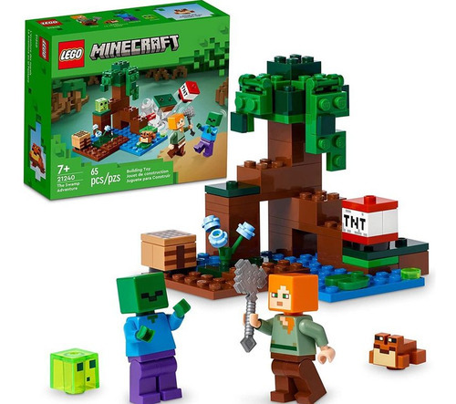  Lego Minecraft 21240 La Aventura En El Pantano 65 Pcs 