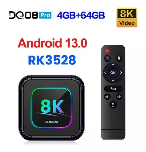 Tv Box Dq08 Pro 64gb/4gb Ram Android 13 Wifi 6 8k 4k