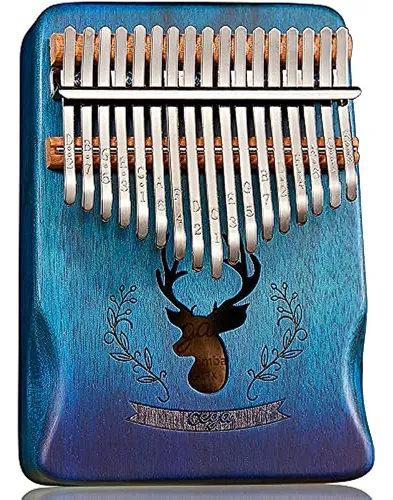 Kalimba - Piano De Pulgar Con 17 Teclas, Diseño De Ciervo D