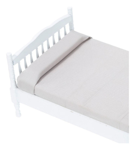 Casa De Muñecas En Miniatura De Madera Cama Juego De