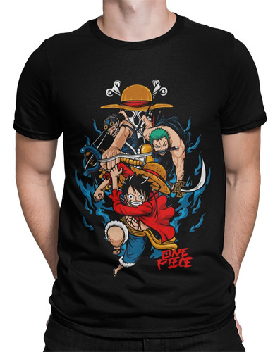 Polera Usopp Luffy Zoro Anime Mangas Ters Textil