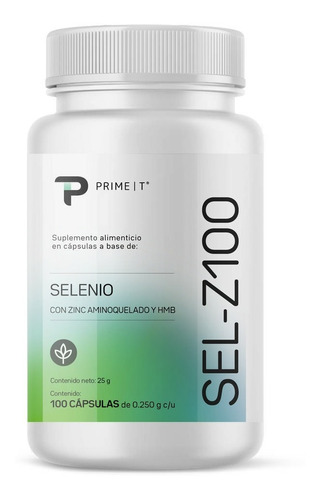 Selenio Suplemento Sel-z100 Primetech 100 Cáps De 100 Mcg