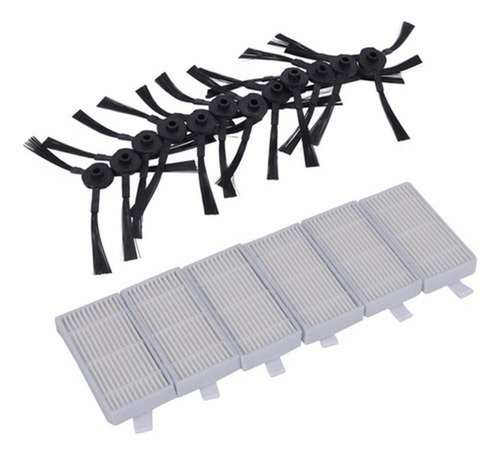 12x Cepillo Lateral 6x Filtro Hepa For Ilife V5s V5 X5 V3s V