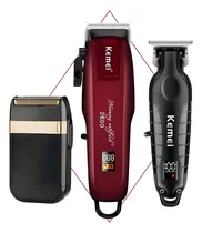 Comprar Kit Combo 3 Maquinas Corte Cabelo 2600pg Acabamento Shaver Cor Vinho 110vu002F220v