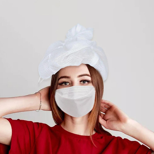 . Paquete-gorro Malla Soulta De Red Secar El Cabello Rizado
