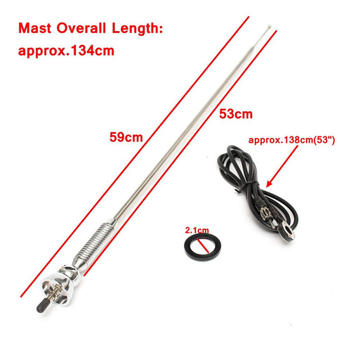 Universal Car Radio Antenna Fm Am Aerial Con Cable De