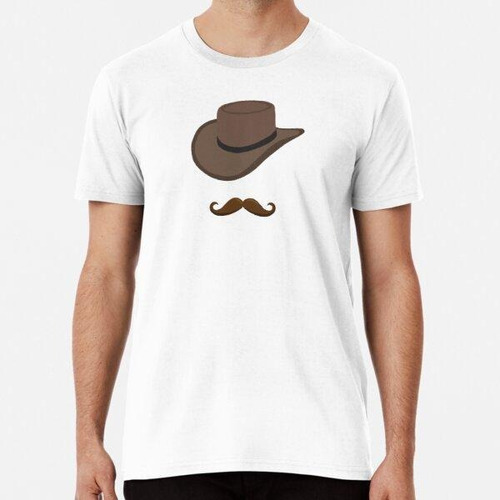 Remera Sombrero Y Bigote Algodon Premium