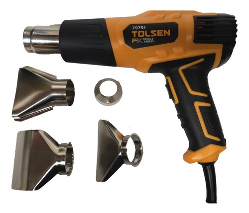 Pistola De Calor Tolsen Color Naranja Potencia De 1500w