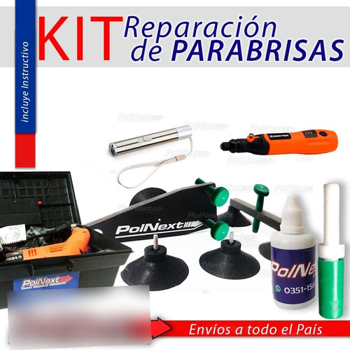 Kit De Reparación De Parabrisas Con Capacitación Sin Torno