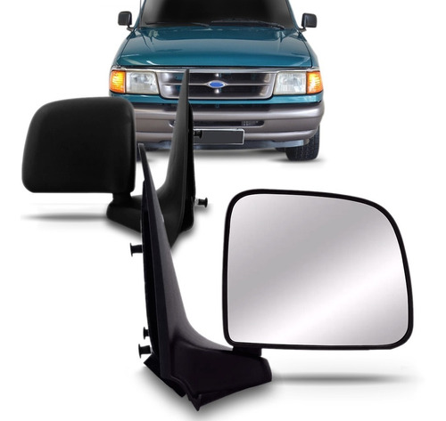 Espelho Externo Ford Ranger 1993 1994 1995 1996 1997 Fixo.