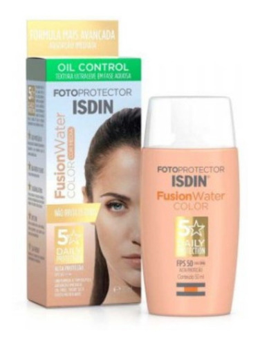 Protetor Solar Isdin Fusion Water Color Média Fps50+ 50ml