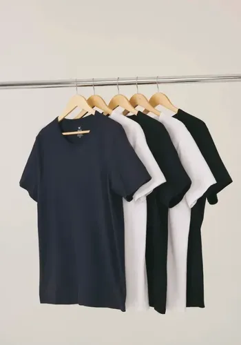 Kit 5 Camisetas Básica Hering Algodão Masculina Original