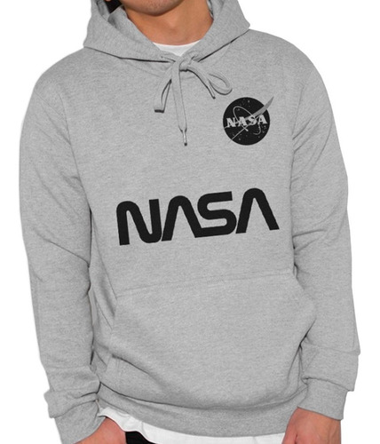 Sweater Nasa Sueter Espacial Algodon Con Capucha Y Bolsilo