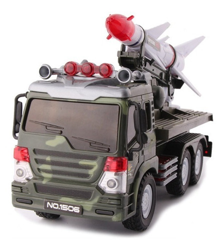 Camión De Guerra Militar Lanza Misiles Con Misil A Friccion 