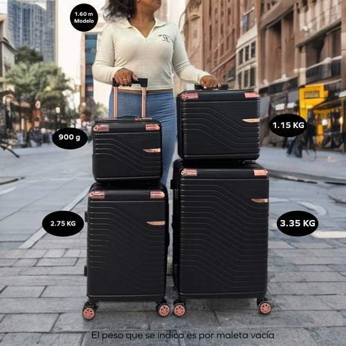 Set 4 Maletas De Viaje 20 Y 10 Kgs Grande Y Carry On De Mano