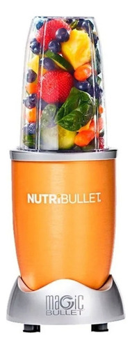Nutribullet 600w Naranja Pulverizador Alimentos 5 Accesorios